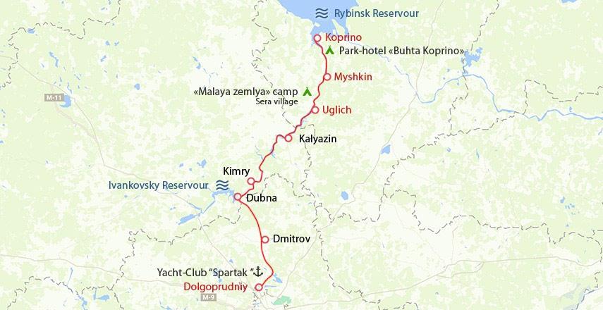 Itinéraires croisière fluviale Dolgoproudny