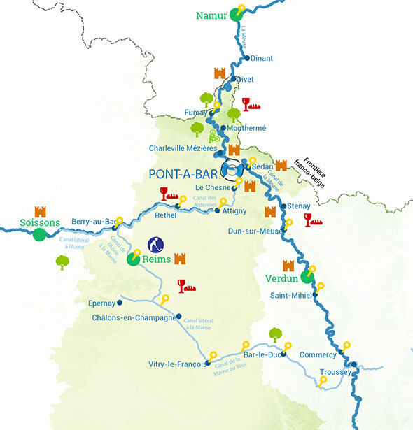Routes River cruise ardennes
